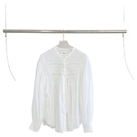 Isabel Marant Blusa de algodón blanca floral