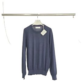 Brunello Cucinelli Strickpullover Rundhals Navy