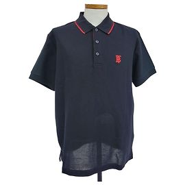 Burberry Herren Polohemd Kurzarm Schwarz