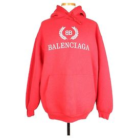 Balenciaga T-shirt Hoodie avec logo Laurel brodé