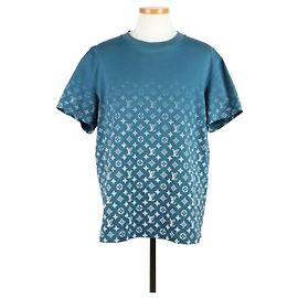 Louis Vuitton T-shirt a maniche corte Monogram Gradient Turquoise XXL