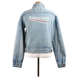 Balenciaga Wave Logo Denimjacke (SKU