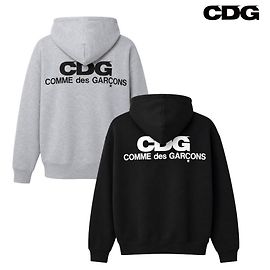 Comme Des Garcons Classic Back Logo Kapuzenjacke mit Reißverschluss