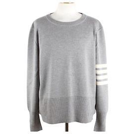Thom Browne Diagonal Armband Milano Stitch Knit Gray
