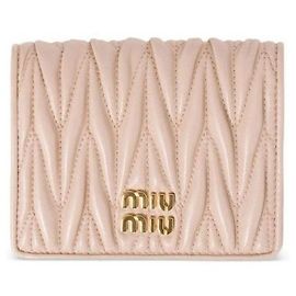 Miu Miu Cartera compacta de piel Nappa
