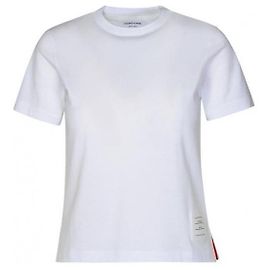 Thom Browne Camiseta Relaxed con aberturas laterales