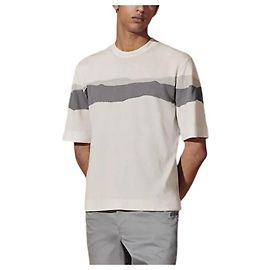 Hermès Colorful Waves Men's Short Sleeve Knit Sweater