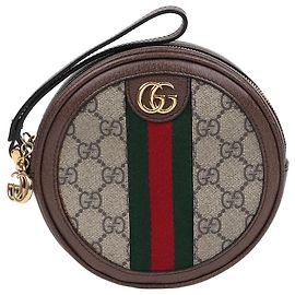 Gucci Mini Pochette Ophidia in tela GG Supreme Ebony