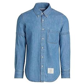 Thom Browne Denim Armband Shirt Blue