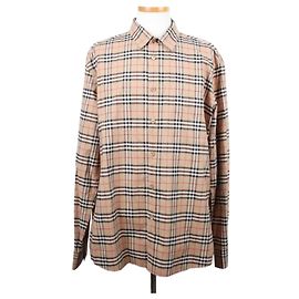 Burberry Chemise en coton Check Archive Beige XXL