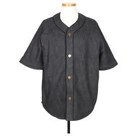 Louis Vuitton Baseball Hemd aus Denim Blau