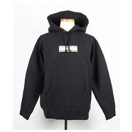 Burberry Box Logo Fleece Hoodie Black