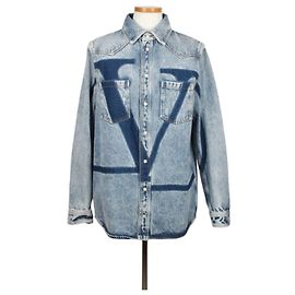 Valentino Logo Denim Hemdjacke