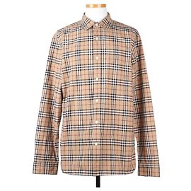 Burberry Chemise en coton à carreaux vintage