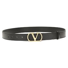 Valentino Logo Signature Gürtel aus Kalbsleder