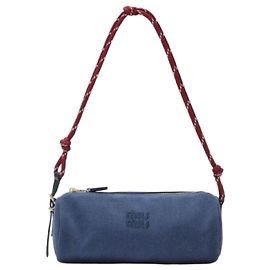 Pouch Miu Miu in gabardine indigo amarante