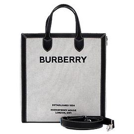 Burberry Hosbury Print Canvas Tote Bag and Shoulder Bag