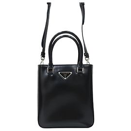 Prada Gebürstetes Leder Tote Bag Kleine Crossbody Tasche