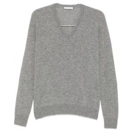 The Row Phora Kaschmir Pullover Hellgrau Melange