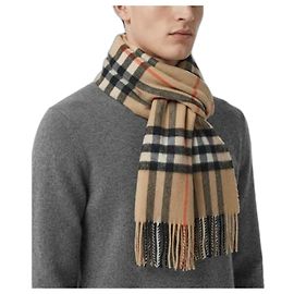 Burberry Sciarpa in cashmere a quadri grandi