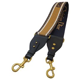 Dior Bandoulière avec logo brodé Gold Navy Édition Limitée