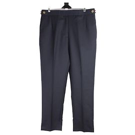 Thom Browne Pantalones para mujer chapados en oro Navy