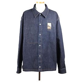 Dior Giacca camicia in denim oversized Kim Jones Keroaak Logo