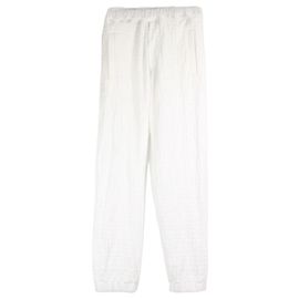 Fendi Calças de veludo Logo FF Branco