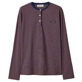 Miu Miu Camiseta de jersey a rayas