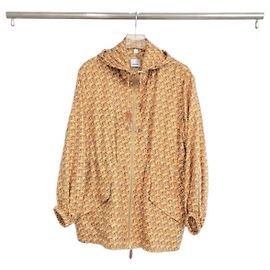 Burberry Veste coupe-vent en soie avec imprimé licorne