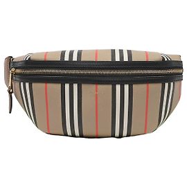 Burberry Borsa a cintura Sony Icon Stripe Beige