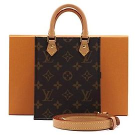 Louis Vuitton Monogram Canvas Petit Sac Plat Tote Bag and Shoulder Bag Crossbody
