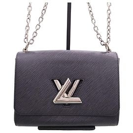 Louis Vuitton Bolsa de Ombro Twist MM Chain Black