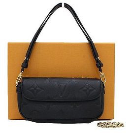 Louis Vuitton Borsa a tracolla e crossbody Ivy Wallet on Chain in Monogram Empreinte nero