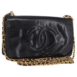 Chanel Vintage CC Wallet on Chain Patent