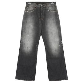 Acne Pantaloni in denim da uomo loose fit con lavaggio painting