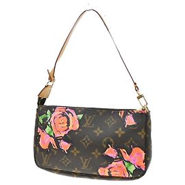 Louis Vuitton Pochette Accessoires Limited Edition Monogram Roses MM