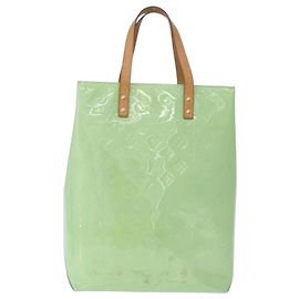 LOUIS VUITTON Monogram Vernis Reade MM Hand Bag Peppermint M91305 Auth 211291A - Jerrillo