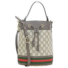 Gucci Ophidia Bucket GG Coated Canvas Medium