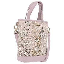 Christian Dior Hand Bag Canvas 2way Pink Gold Auth 211321V - Jerrillo