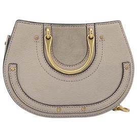 Chloé Chloe Pixy Handtasche Leder 2way Beige Gold Auth BA16685A - Jerrillo