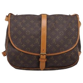 LOUIS VUITTON Monogram Saumur 35 Shoulder Bag M42254 LV Auth 207125V - Jerrillo