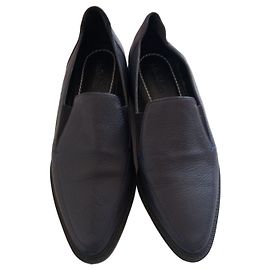 Max Mara Mocassins em pele azul