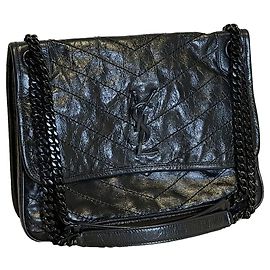Autre Marque Saint Laurent Niki borsa matelassé con catena nera