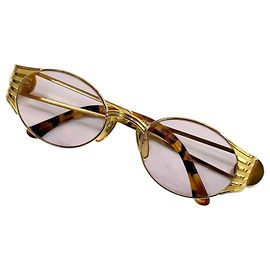 Fendi Lunettes de soleil FS300 Gold Logo
