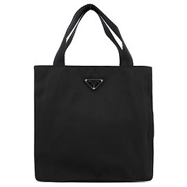 Prada Borsa Tote City in Nylon Tessuto Nero
