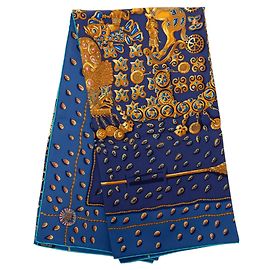 Hermès Tresors Retrouves Seidentuch Gold 90 Scarves