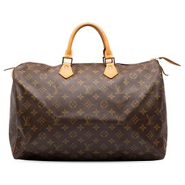 Louis Vuitton Monogram Speedy 35 Boston Tasche Braun