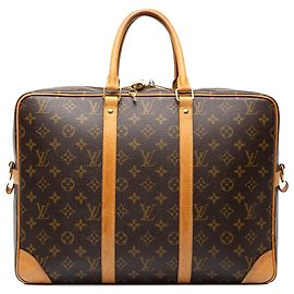Brown Louis Vuitton Monogram Porte Documents Voyage Business Bag