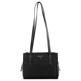 Prada B6224 Black Tessuto Nappa Nylon Tote Bag